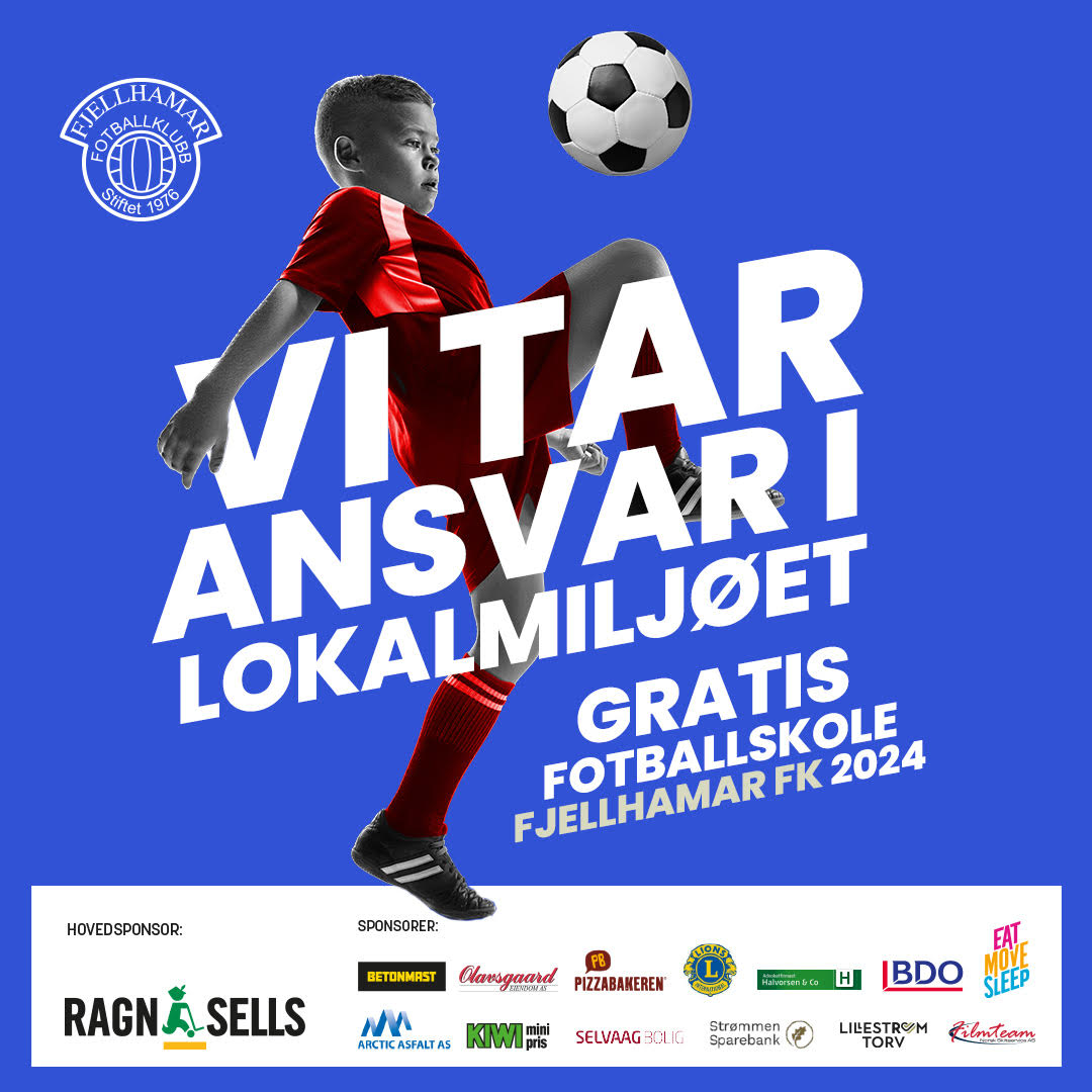 Ragn-Sells er hovedsamarbeidspartner for gratis fotballskole i høstferien.