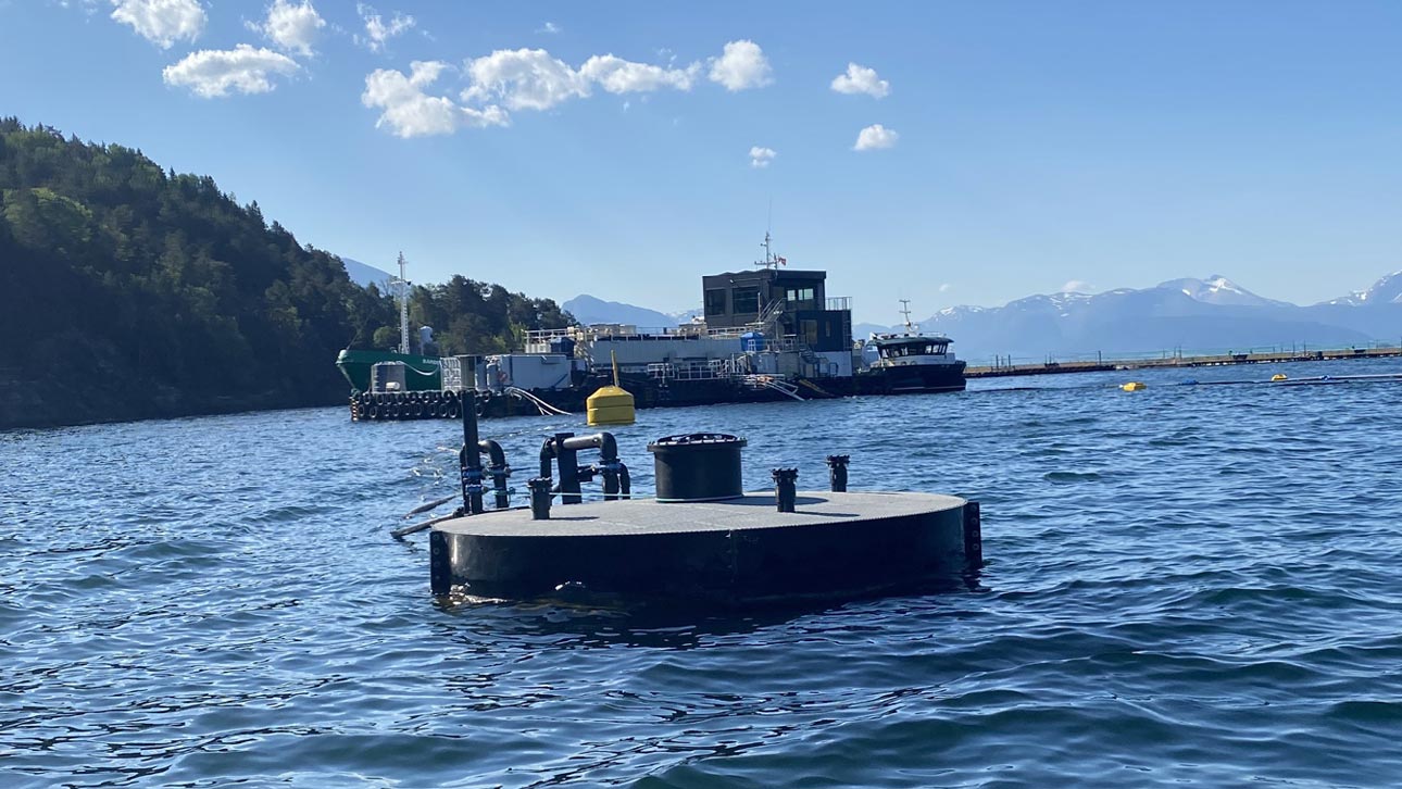 Fiskeslam samles opp i egne tanker før det sendes til videre foredling. (Foto: Ragn-Sells)