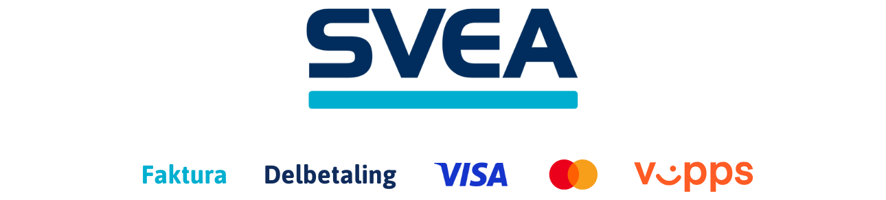 Betal med VIPPS, VISA, Mastercard, delbetaling eller faktura fra SVEA i Ragn-Sells nettbutikk.